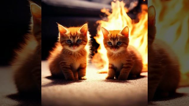 Котики играли со спичками и начался пожар. The Seals Were Playing With Matches And A Fire Started.