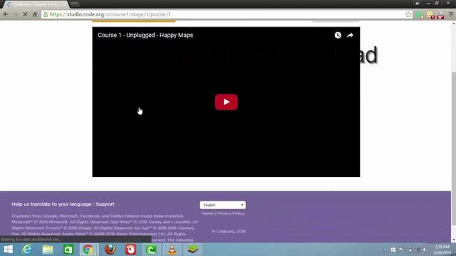Code.org course 1, stage 1 смотреть онлайн