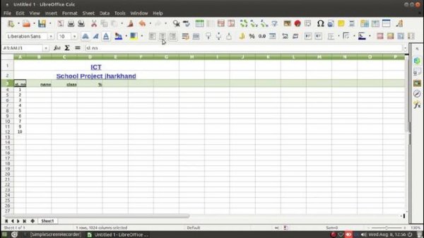 LibreOffice calc || Linux Excel