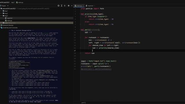 Day 3 of Advent of Code (Python) смотреть онлайн