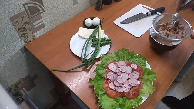 ОВОЩНОЙ САЛАТ С ТУНЦОМ смотреть онлайн