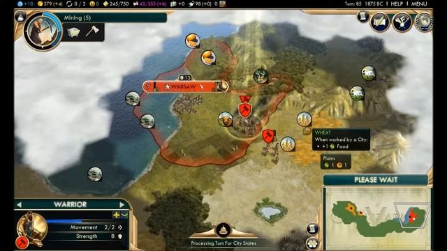 "Let's Play...The Waiting Game" - Let's Play Civ 5 BNW as Poland Part 3 - Culture Club Gaming смотреть онлайн
