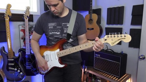 Strat on Fire! - Squier Affinity Stratocaster Sienna Sunburst HSS Deep Dive Review