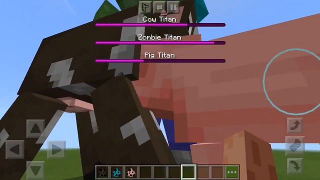 Minecraft Mob Battle - Zombie Titan VS Cow Titan VS Pig Titan - Minecraft - The B смотреть онлайн