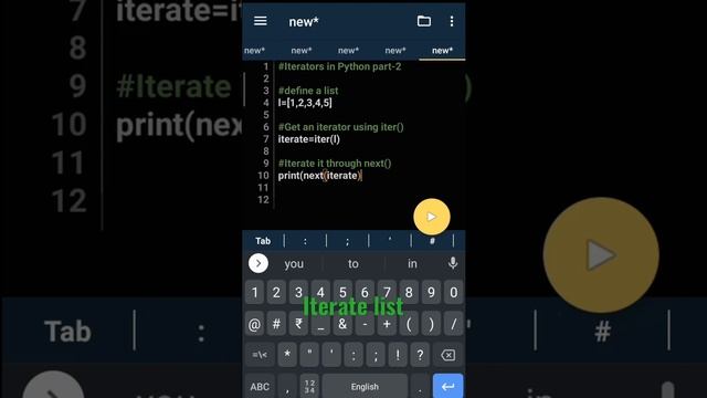 Iterators in python | How to iterate list using iterator in python | Iterator part-2 смотреть онлайн