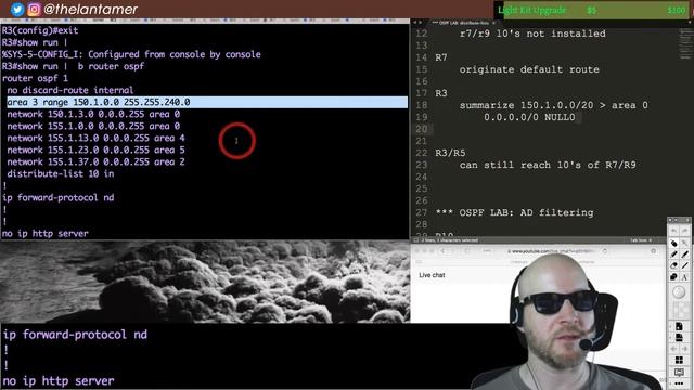 day 48 - OSPF filtering: distribute lists, summarization, discard routes смотреть онлайн