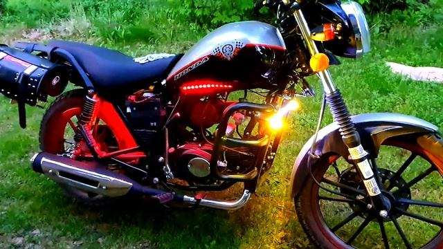 Stingray-мопед,установил противотуманки....... смотреть онлайн