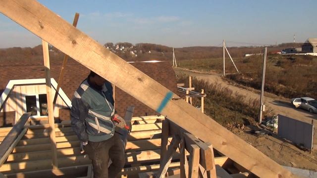 Крыша мансарда, стропильная система смотреть онлайн