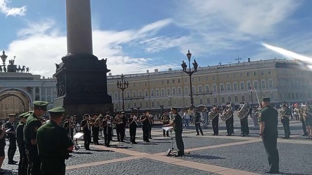Исполнение песни "Кукушка"- Кино военным оркестром в Санкт-Петербурге смотреть онлайн