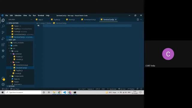 How To Convert HTML CSS JS Template Into React Js| CSRIT India | #reactjs смотреть онлайн