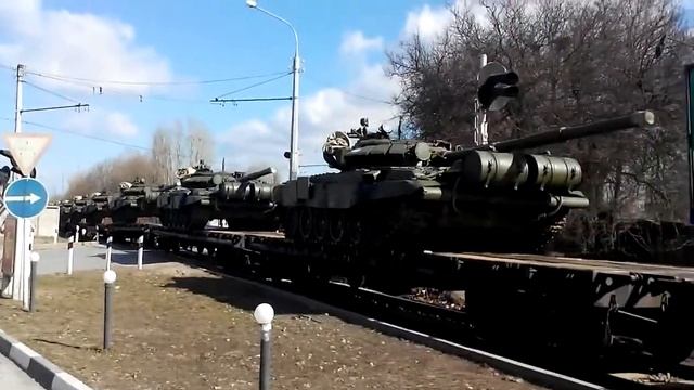 Русские танки в Ростове, 10.03.14 смотреть онлайн