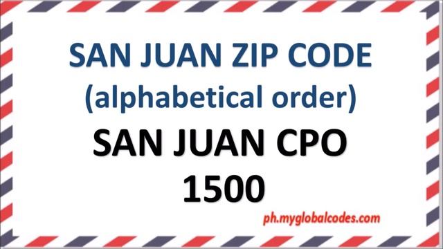 SAN JUAN ZIP CODE смотреть онлайн