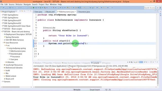 517 Beans init and destroy смотреть онлайн
