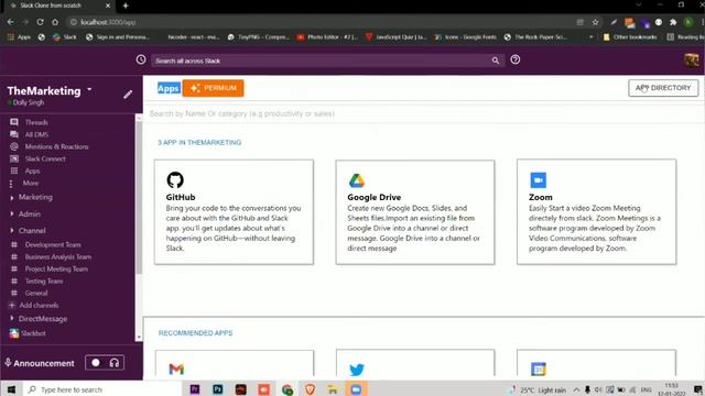?[ENG] Slack Clone from scratch using React, MUI(material-ui) & Sass? #CodeWithDolly #Project7 смотреть онлайн