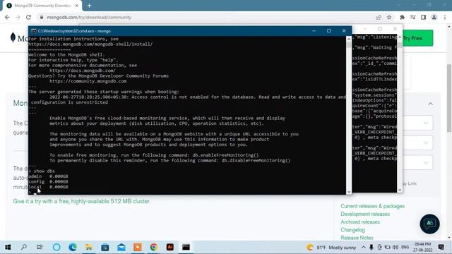 How to Install and Configure MongoDB 5.0.9 on Windows 10 - 2022 смотреть онлайн