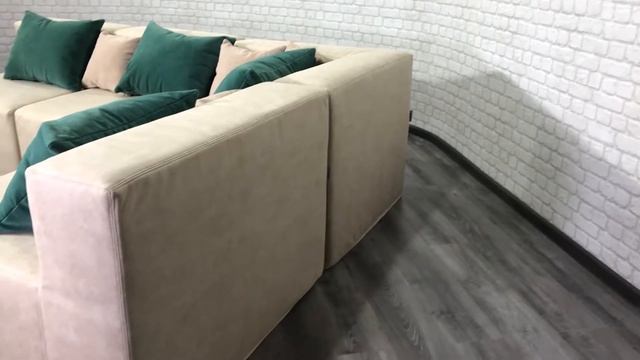 Модульный диван ДРАМ в ткани иск. замша"ОКСФОРД" смотреть онлайн