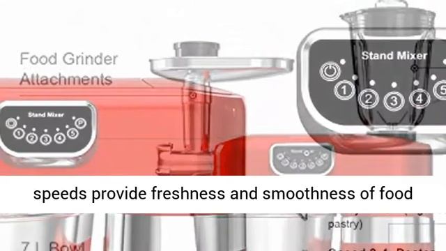 AIFEEL 8 in 1 Stand Mixer 800W, 7QT Bowl, Multifunctional Kitchen Mixer with Dough Hook Whisk Beate смотреть онлайн