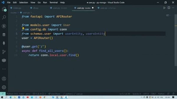 FastAPI MongoDB REST API in Python | CRUD Operations | Swagger | PyMongo