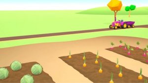 Helper Cars Cartoon: Learn Farm Vehicles for Kids - Tractors for Kids