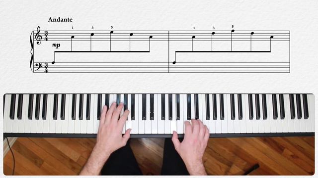 Andante | J.C. Bach | Playing Broken Chords (Minor Chords!) смотреть онлайн