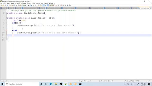 #VcodeAcademy |Flow Control statements in java | if and else in java смотреть онлайн