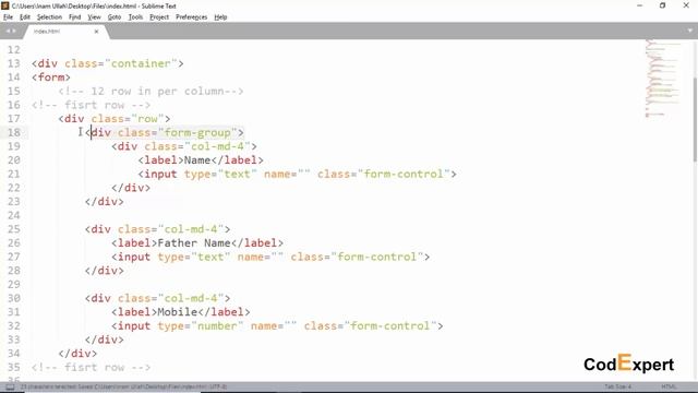 21 Form Arrangement in Grid System in Bootstrap 4 Part 2 in Urdu/Hindi смотреть онлайн