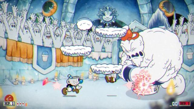 Cuphead D.L.C: Snow Cult Scuffle (Expert, -A Rank, Co-op) смотреть онлайн
