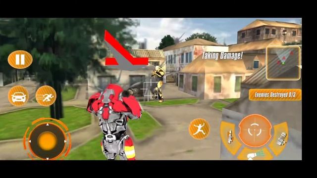 Flying Firefighter Truck Transform Robot Games | Fire truck driving simulator #14 смотреть онлайн