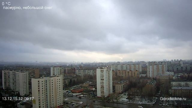 Город в окне / Gorodvokne.ru / Панорама Москвы Таймплапс 151213 смотреть онлайн