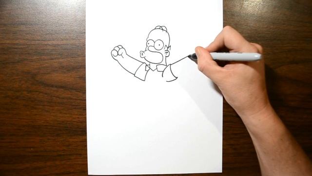 How to Draw Homer Simpson Step by Step - Toy Toons смотреть онлайн