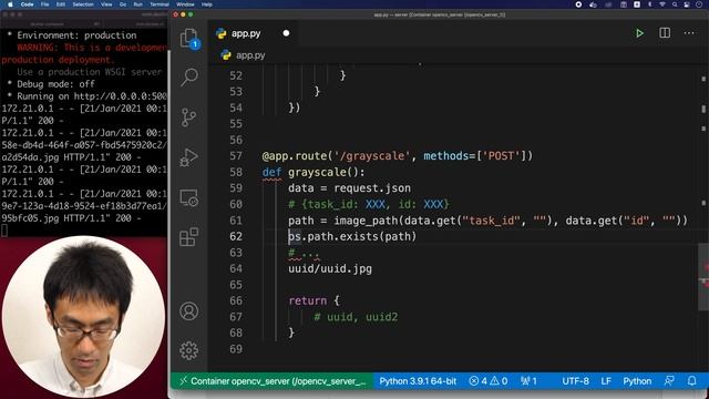 opencvを使ったwebアプリをつくる #013 grayscale API作ります。 смотреть онлайн
