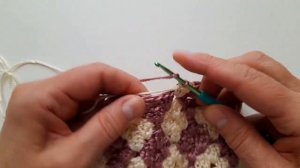 Красивый и простой узор крючком по кругу