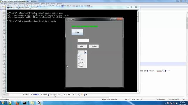 How To Set Background Color For JFrame FormWithout NetBeans in Tamil смотреть онлайн