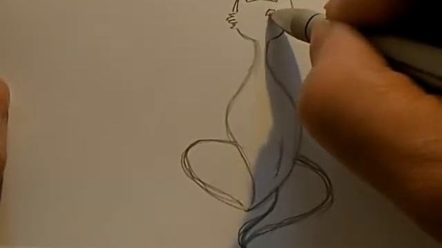 Рисунки карандашом, КОШКА, Как рисовать животных, Pencil drawings, CAT, Draw a picture смотреть онлайн