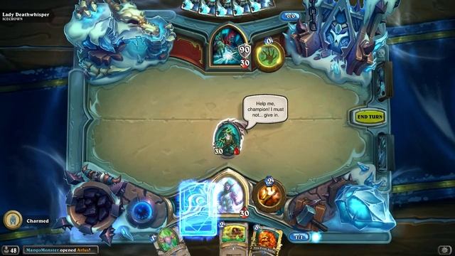Hearthstone Knights of The Frozen Throne with Charmed Solo Adventure Lower Citadel Lady Deathwhispe смотреть онлайн