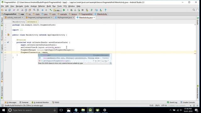 #2-Dynamic Fragments in android studio. смотреть онлайн