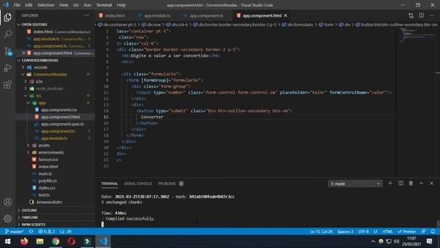 Conversor de Moedas usando Angular смотреть онлайн