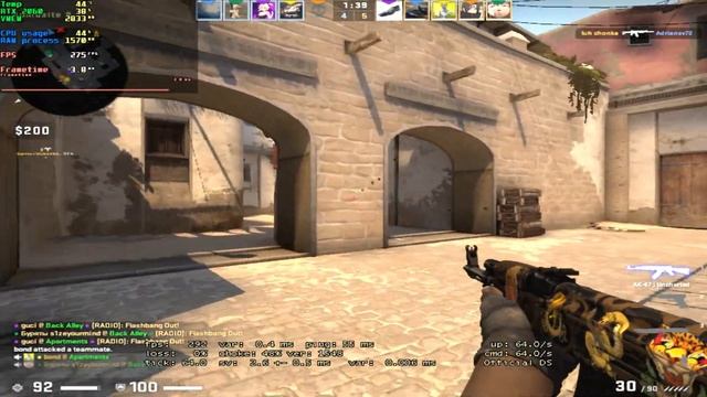 CS:GO : RTX 2060 6GB + I3-10105F : 800x600