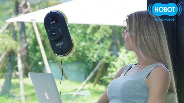 HOBOT—время мыть окна с роботом мойщиком окон HOBOT 720p смотреть онлайн