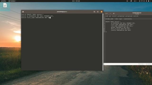 Tạo bảng có chứa ràng buộc và thêm dữ liệu vào Postgresql | Postgresql cơ bản смотреть онлайн