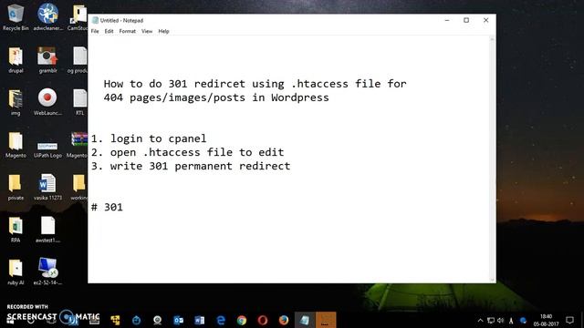 WordPress 404 Error: How to do 301 redirect in htaccess file смотреть онлайн