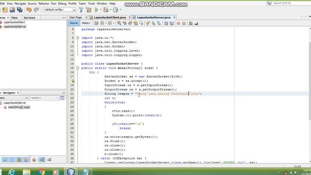 Client Server Program in Java (NetBeans) using socket смотреть онлайн