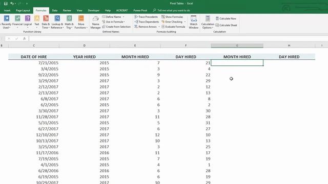 Pulling Month or Day from a Date in Excel смотреть онлайн