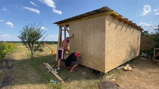 11 - СЕРИЯ | СТРОЮ ДАЧУ С НУЛЯ | ФАСАД ИЗ OSB 10mm | ОБШИВАЮ СТЕНЫ смотреть онлайн