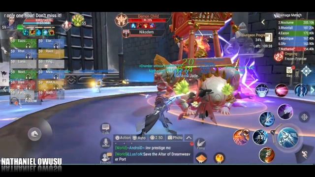 PERFECT WORLD MOBILE: GUILD DUNGEON FROZEN FRONTIER 24 MAN PARTY GAMEPLAY смотреть онлайн