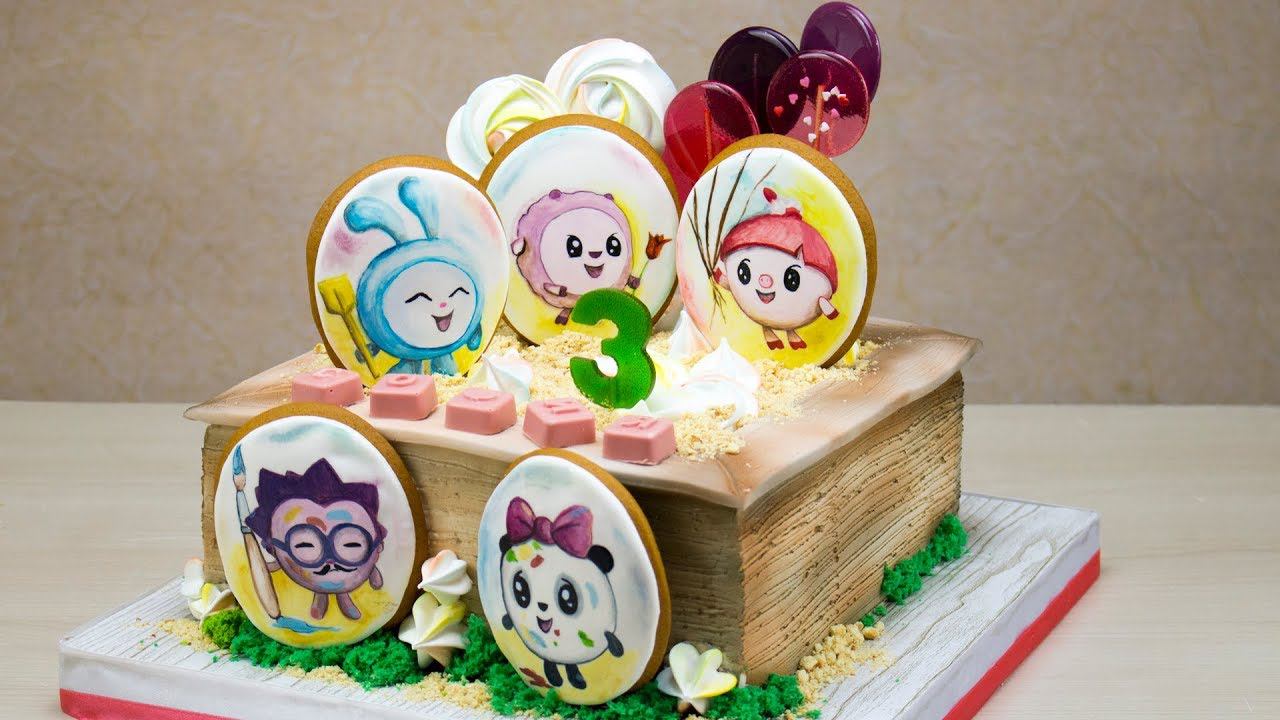 Торт "Малышарики". Оформление детского торта - Я - ТОРТодел! смотреть онлайн