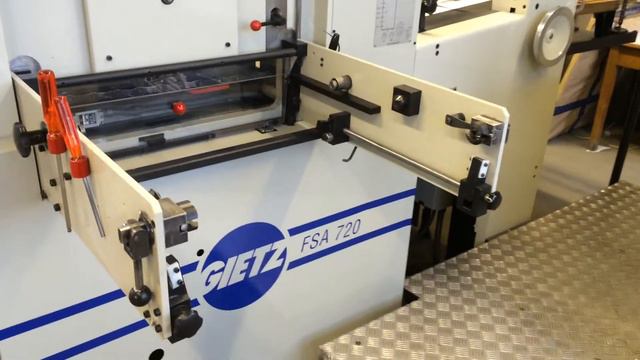 Gietz FSA 720 Foil Stamping And Embossing Machine