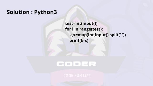 Fill the Bucket Problem Code: FBC | CodeChef Solution | Python3 смотреть онлайн