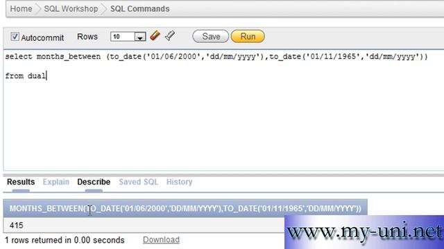 SQL months_between function, lesson 36.35e40, смотреть онлайн