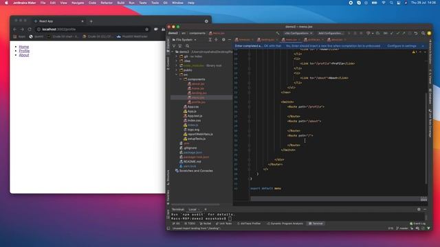 React menu смотреть онлайн